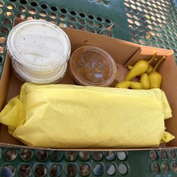 Lucky Boy - Bacon breakfast burrito with ranch (costs 50¢ extra for the ranch and they'll only give you one salsa, have to pay for extra salsa) - Burgers Near Me - Pasadena, California Lucky Boy - Bacon breakfast burrito with ranch (costs 50¢ extra for the ranch and they'll only give you one salsa, have to pay for extra salsa) - Burgers Near Me - Pasadena, California