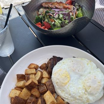 EGP Gastropub - Strawberry Salad, Steak and Eggs. - Gastropubs Near Me - Oceanside, New York