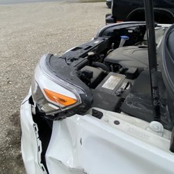 Bishop's Auto Body Shop - More damage from deer.