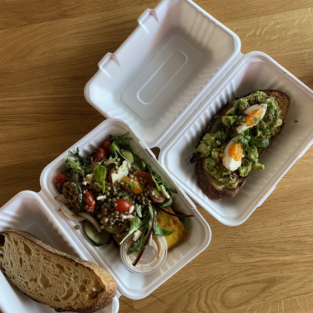 breakfast salad and avocado toast breakfast salad and avocado toast