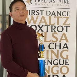 Fred Astaire Dance Studios - WOW!!! Our beautiful Dave won his first Dance competition Trophy!