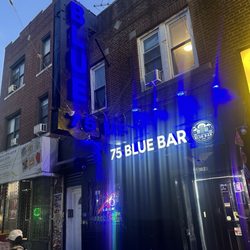 75 Blue Bar - Cool sign board