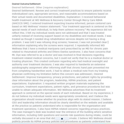 WD Recovery and Wellness Center - Page 1 of Desired Outcome to Better Business Bureau