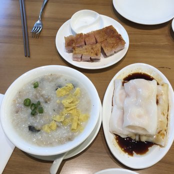 MingHin Cuisine - Congee, BBQ pork belly, steamed shrimp crepes - Dim Sum Near Me - Chicago, Illinois