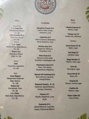 Menu photo 2 Bésame New Orleans, LA Menu photo 2 Bésame New Orleans, LA