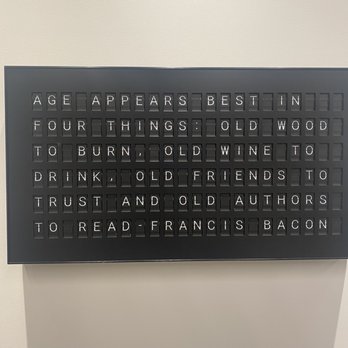 Vineyard 29 Tasting Room - This board changes quotes every few moments. - Wine Tasting Room Near Me - Napa, California