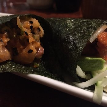Fuki Sushi - Spicy Tuna and Spicy White Tuna Hand Rolls - Sushi Bars Near Me - River Edge, New Jersey