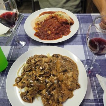 Win-Spuntino - Top is my Eggplant and Chicken.  Bottom is the Chicken Marsala. - Italian Near Me - Honolulu, Hawaii