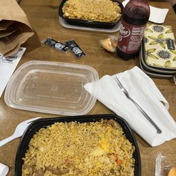 Beef Fried Rice Dinner and Chicken Fried Rice Dinner
