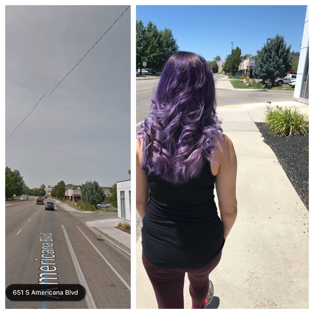 Caliente Salon - The response to my review states I'm lying. Here's a photo of me walking out of Caliente with a Google Maps screenshot of the same street - Nail Salons Near Me - Boise, Idaho