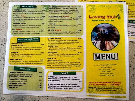 Menu photo 7 Loving Hut Glendora, CA