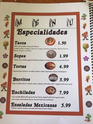 Menu photo 4 Bugambilias Orlando, FL Menu photo 4 Bugambilias Orlando, FL