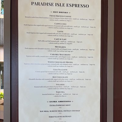 Menu photo 4 Paradise Isle Espresso Honolulu, HI Menu photo 4 Paradise Isle Espresso Honolulu, HI