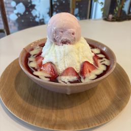 Strawberry Shaved Ice for one Strawberry Shaved Ice for one