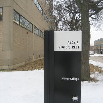 Shimer College - Shimer's sign in front of 3424 South State Street. - Colleges & Universities Near Me - Naperville, Illinois