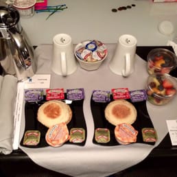Our pre-race breakfast delivered to the room