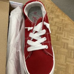 Belk - Too Cute...Red Canvas Shoes $39.99