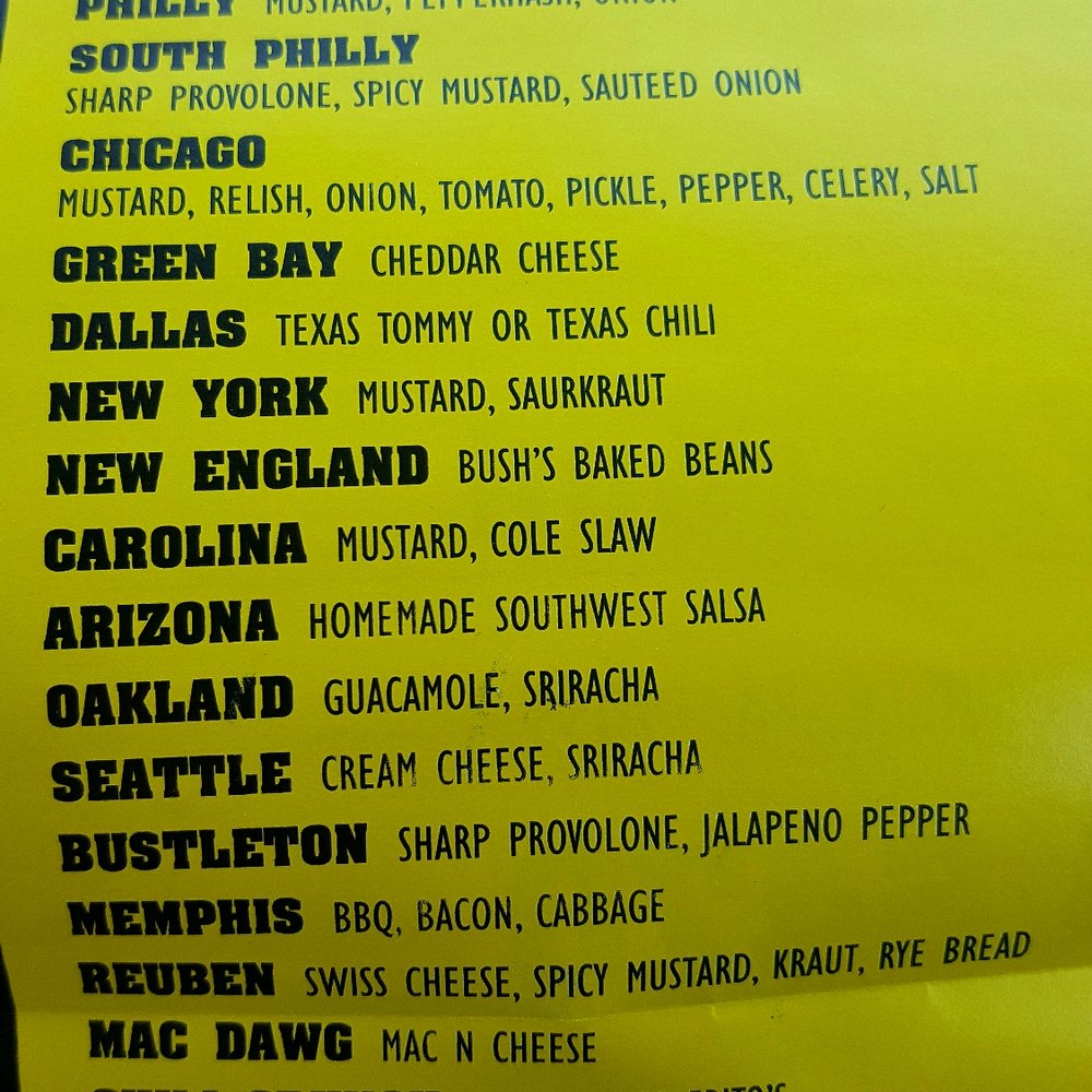 Cheese Dawgs - Some items on the menu - Hot Dogs Near Me - Bristol, Pennsylvania Cheese Dawgs - Some items on the menu - Hot Dogs Near Me - Bristol, Pennsylvania