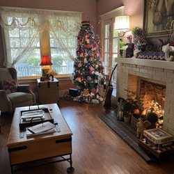 The Carriage House Bed & Breakfast - The living room that transforms into the breakfast area.
