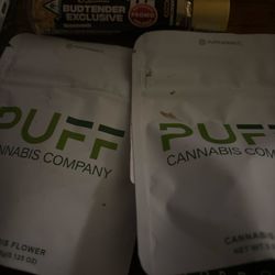 PUFF - Madison Heights - 1/4,oz of free El Chavo weed and the pre rolled I can't even read but it's make in Michigan.