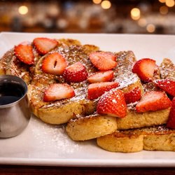Strawberry French toast breakfast