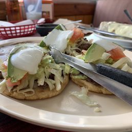 Sopes dinner small portion sizes!