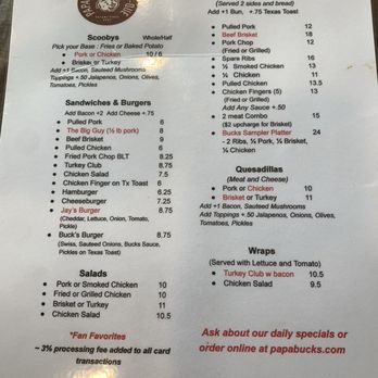 Papa Buck's BBQ - Menu July 2024 - Barbeque Near Me - Metter, Georgia Papa Buck's BBQ - Menu July 2024 - Barbeque Near Me - Metter, Georgia