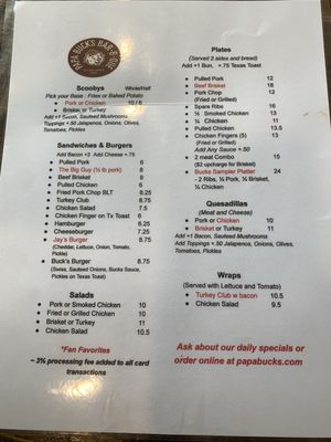 Menu photo 5 Papa Buck's BBQ Metter, GA