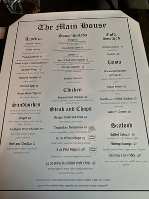 Menu photo 4 The Main House Saint Charles, MO Menu photo 4 The Main House Saint Charles, MO