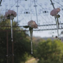 Hanging Glass Vases for ceremony