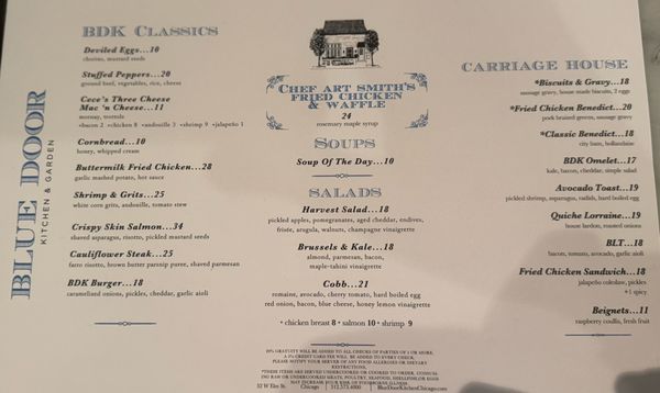 Menu photo 5 Blue Door Kitchen & Garden Chicago, IL Menu photo 5 Blue Door Kitchen & Garden Chicago, IL