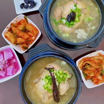 BN Chicken - COVID-19 Patio Dining (1 table): Black Garlic Samgyetang ($21.99) + Red Ginseng Samgyetang ($27.99) + Complimentary Banchan - Korean Near Me - Santa Clara, California BN Chicken - COVID-19 Patio Dining (1 table): Black Garlic Samgyetang ($21.99) + Red Ginseng Samgyetang ($27.99) + Complimentary Banchan - Korean Near Me - Santa Clara, California