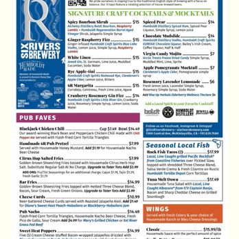 Six Rivers Brewery - Menu - Pubs Near Me - McKinleyville, California