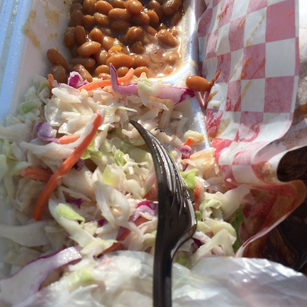 Emma's BBQ - Beans and coleslaw sides with brisket - Southern Near Me - Seattle, Washington