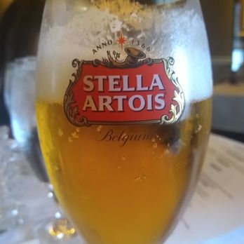 Don's Pomeroy House - Stella on tap in a frosted glass - New American Near Me - Strongsville, Ohio