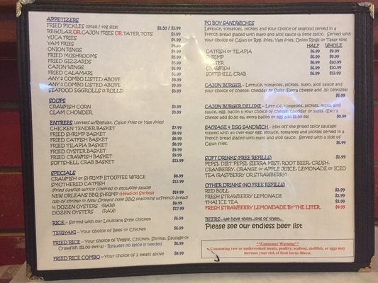 Menu photo 8 Crawfish House Seattle, WA