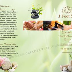J Foot Spa - J foot spa menu