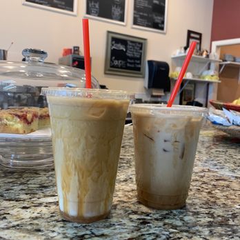 Endless Grind Coffee - Iced macchiato and spiced caramel latte with caramel - Coffee & Tea Near Me - Aurora, Colorado