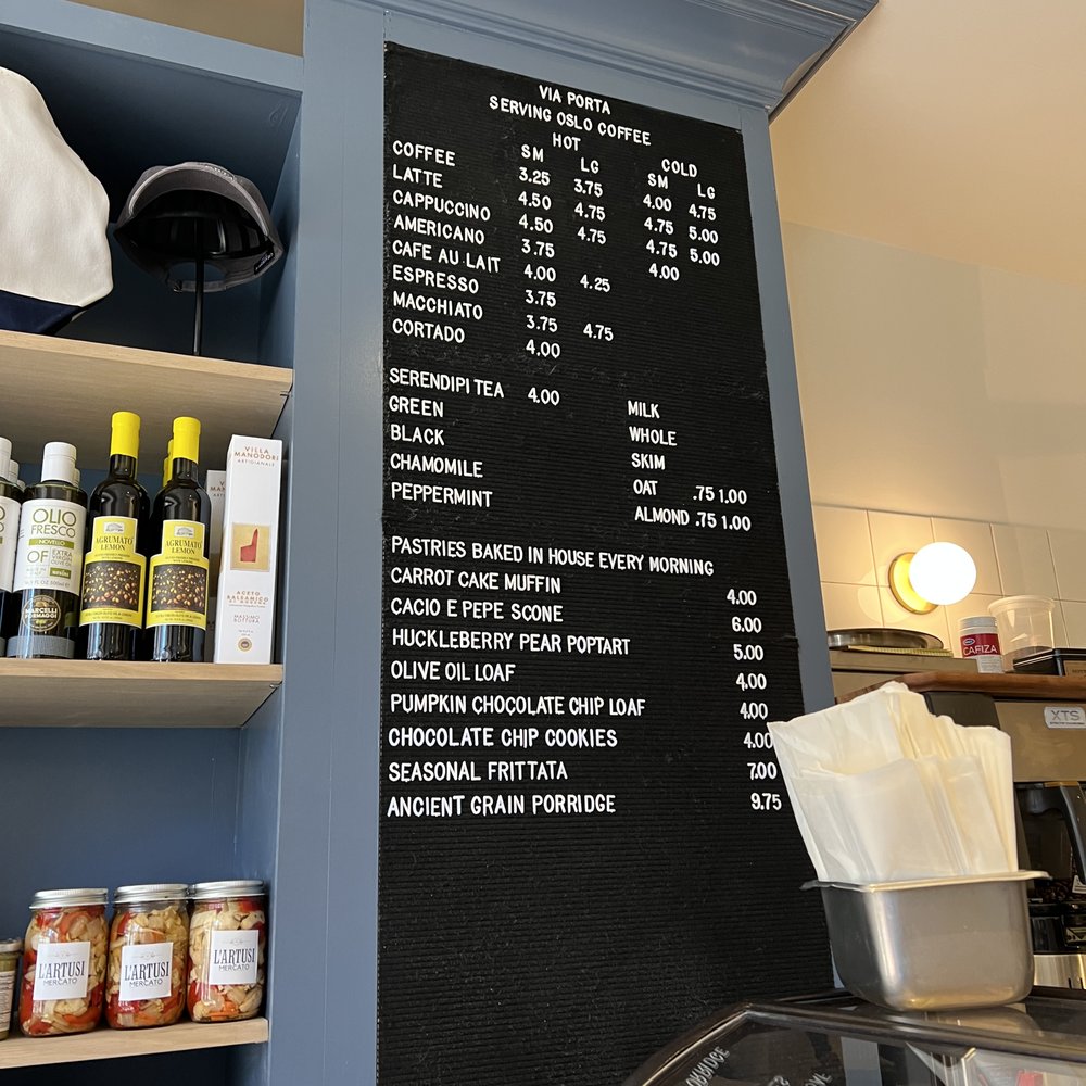 Via Porta - Cafe Menu - Desserts Near Me - New York, New York Via Porta - Cafe Menu - Desserts Near Me - New York, New York