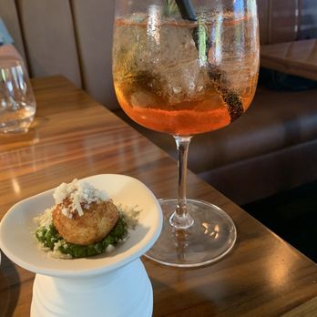 Il Girasole - Complimentary arancini + rosemary aperol spritz - Italian Near Me - Costa Mesa, California