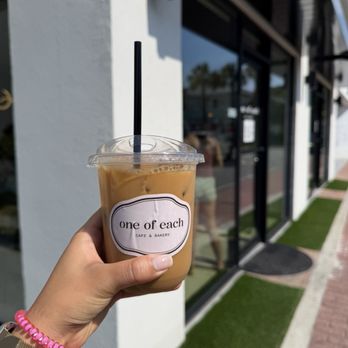 One of Each - Vanilla latte w almond milk - Coffee & Tea Near Me - Atlantic Beach, Florida One of Each - Vanilla latte w almond milk - Coffee & Tea Near Me - Atlantic Beach, Florida