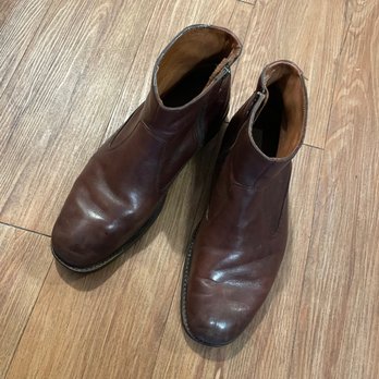 Busters Shoe Repair - My leather boots after being repaired. - Shoe Repair Near Me - Santa Monica, California Busters Shoe Repair - My leather boots after being repaired. - Shoe Repair Near Me - Santa Monica, California