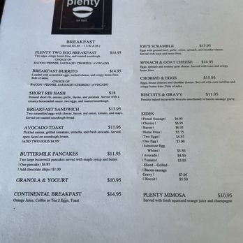 Plenty on Bell - The breakfast menu - Breakfast & Brunch Near Me - Los Alamos, California Plenty on Bell - The breakfast menu - Breakfast & Brunch Near Me - Los Alamos, California