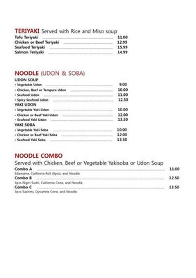 Menu photo 7 Hosuka Shawnigan Lake, BC Menu photo 7 Hosuka Shawnigan Lake, BC