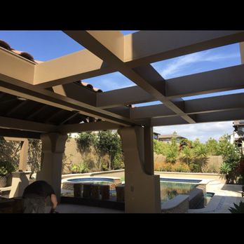 Oc Home Improvement - Painted backyard wooden feature - Handyman Near Me
