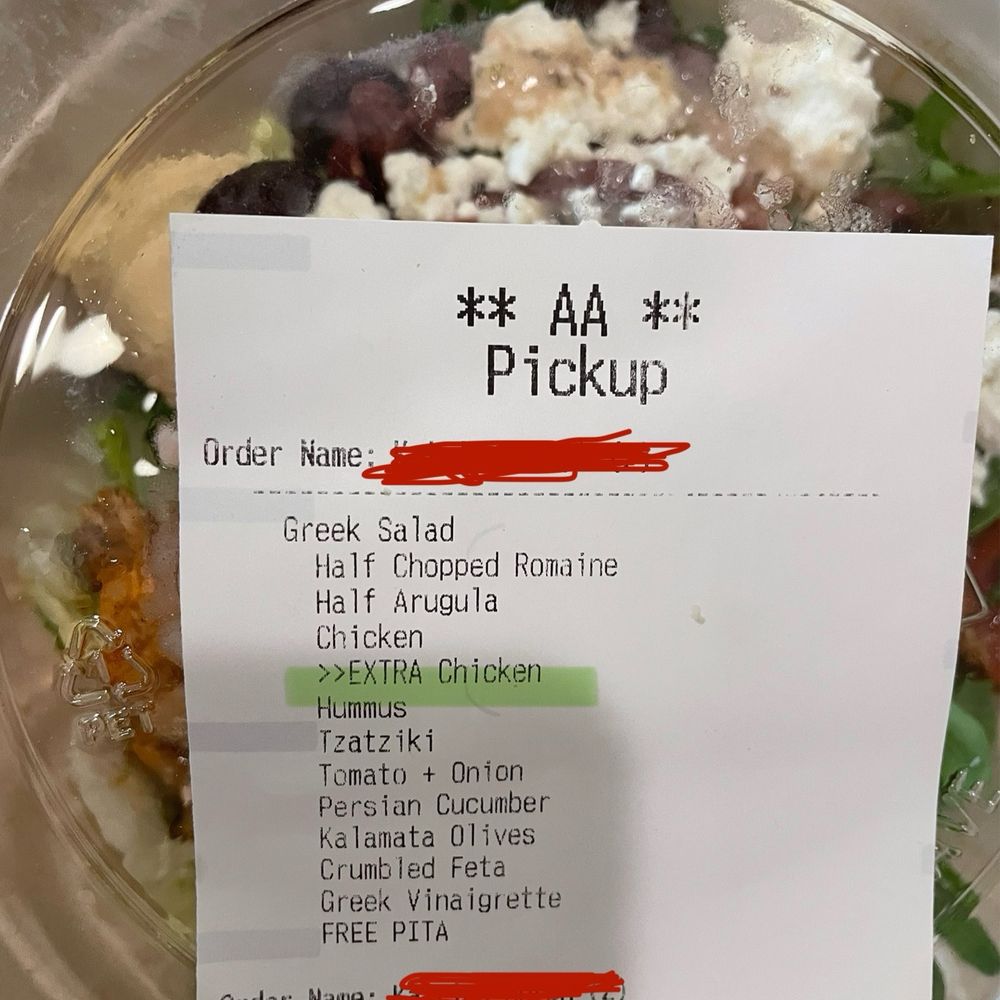CAVA - Paid for extra chicken - Mediterranean Near Me - Temecula, California CAVA - Paid for extra chicken - Mediterranean Near Me - Temecula, California