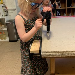 East Side Nursery School - They even play with power tools!