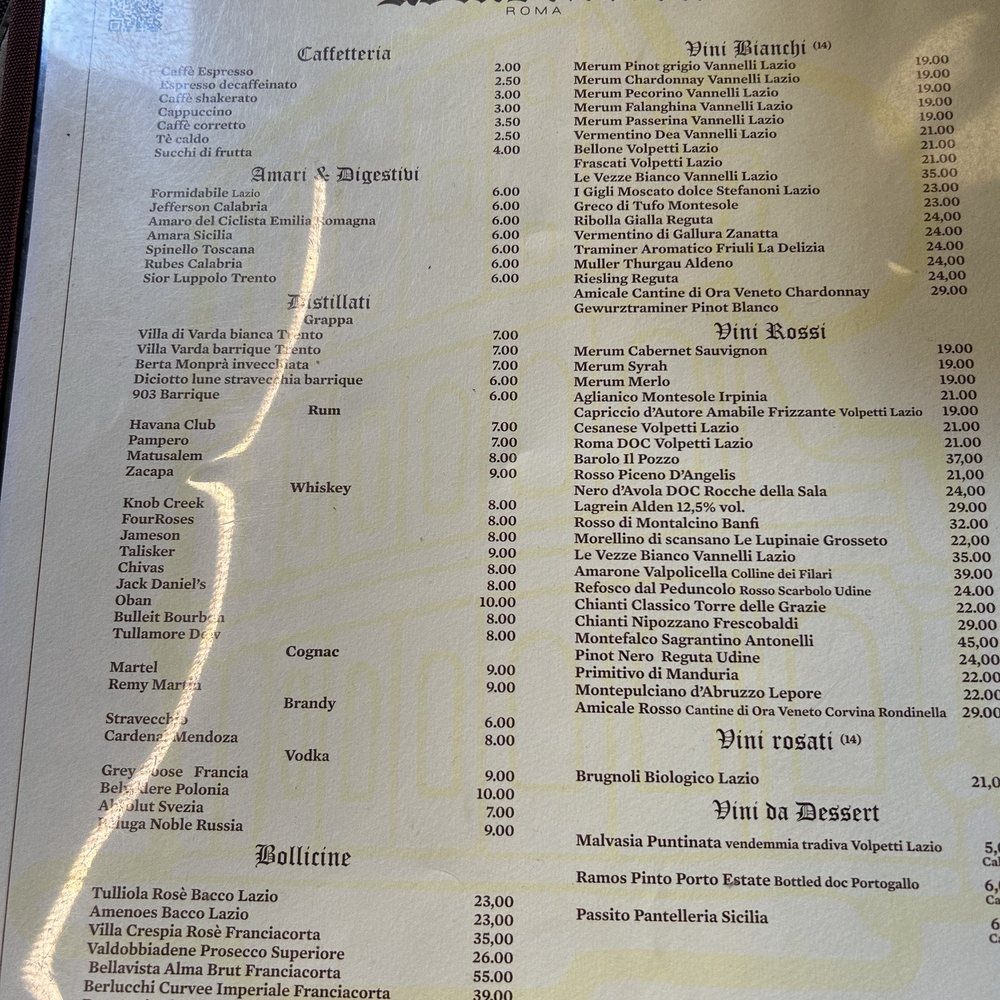 Romantica - Menu. - Italian Near Me - Rome, RM Romantica - Menu. - Italian Near Me - Rome, RM