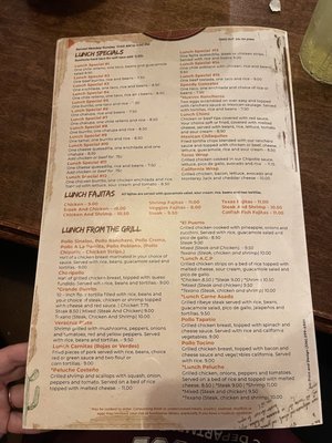 Menu photo 1 El Carreton Lexington, NC