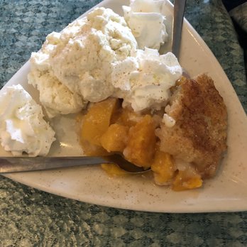Lee's Inlet Kitchen - Peach cobbler - Seafood Near Me - Murrells Inlet, South Carolina Lee's Inlet Kitchen - Peach cobbler - Seafood Near Me - Murrells Inlet, South Carolina
